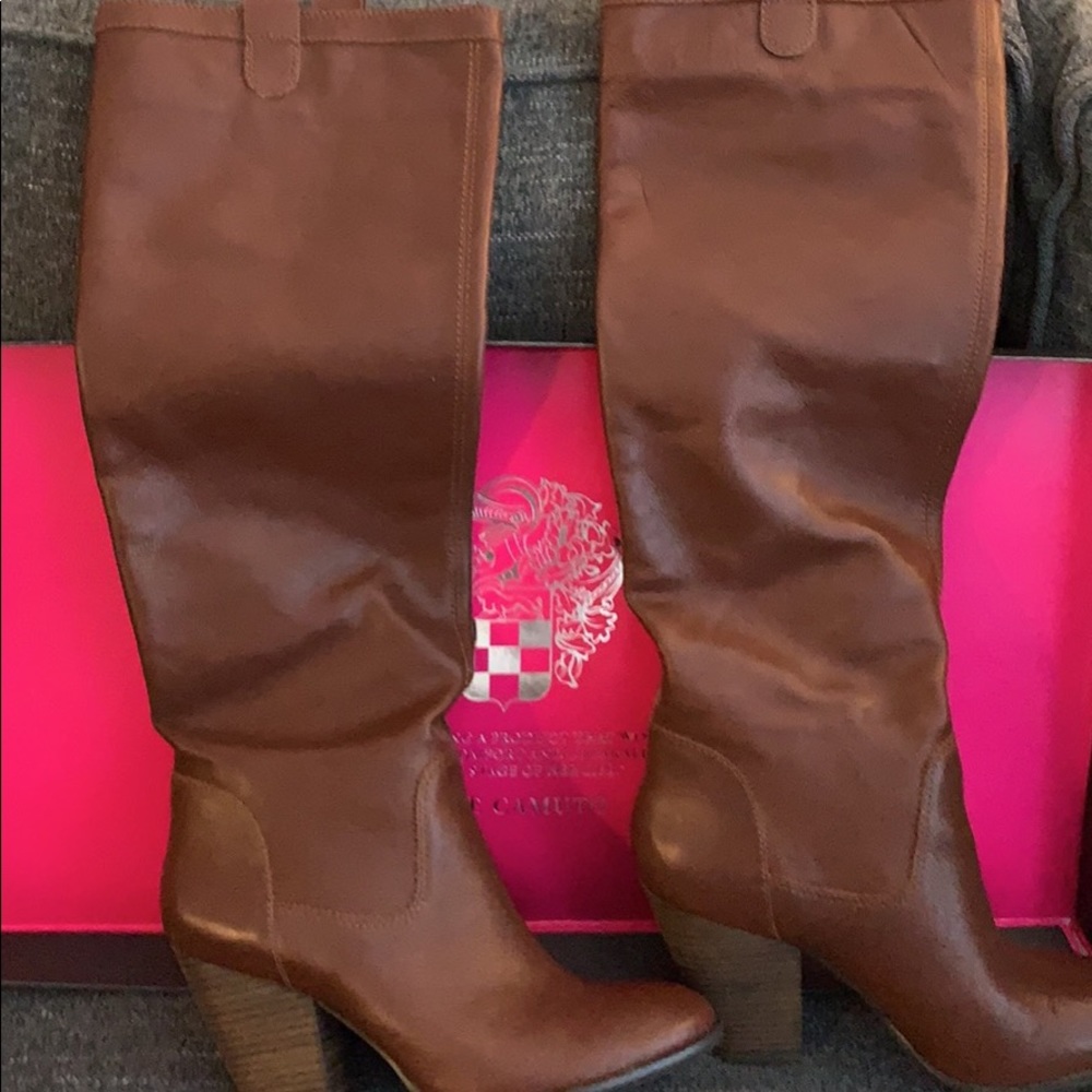 Women’s Vince Camuto Slouchy Leather Knee Boots sz 8.5
